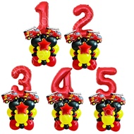 Fire Truck Balloon Package Fire Truck Decorative Stand/