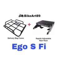 RAPIDO Monorack Yamaha Ego S Fi Foodpanda Grabfood Shopee Food Delivery Bag Frame Tapak Accessories