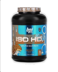 BPI Sports ISO HD Whey Protein Isolate 4.8 LBS - Vanilla Cookie - Keto Friendly- เวย์โปรตีนไอโซเลต เวย์โปรตีนคุณภาพสูงเสริมสร้างกล้ามเนื้อ  ฟื้นฟู-ซ่อมแซมกล้ามเนื้อ ISO HDอนุภาคของเวย์ที่ละเอียดทำให้ดูดซึมได้รวดเร็ว มีปริมาณคาร์โบไฮเดรตและน้ำตาลที่ต่ำ