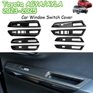 Toyota AGYA/AYLA 2023-2025 Car Window Switch Cover Frame Garnish Accessories 4pcs