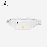 NIKE JORDAN 耐克儿童腰包新款儿童男女童单肩包 白色/白色/黑色 8/20(36*8*12)