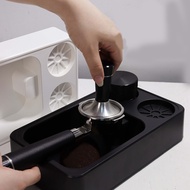 [VE]Espresso Knock Box, 3 In 1 Espresso Accessories Organizer Box