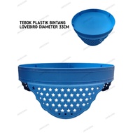 PLASTIC LOVEBIRD BOX WITH STAR MOTIF DIAMETER 33 LOVEBIRD CAGE