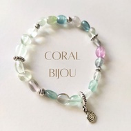 Coral Bijou Fluorite Handmade Bracelet
