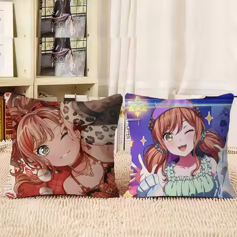 Anime L-Lisa Imai Cushion Cover Pillow Cover Decor Pillowcase Printed Cushion Case For Couch