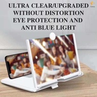 Phone Screen Magnifier 3D HD Pull Out Lens with Stand Expandable Mobile Display Enlarger for Video W