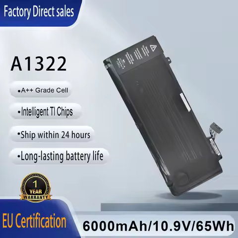 New A1322 Laptop Battery For Apple MacBook Pro 13" (Mid 2009 to Mid 2012) A1278 MC375D/A 661-5229 66