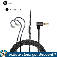 JCALLY หูฟังเอียร์บัดสีดำ JC16S สายเคเบิลที่ถอดเปลี่ยนได้2PIN/Mmcx/qdc เสียง HiFi สายอัพเกรดเสียงพร้