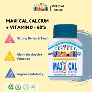 21st Century Maxi Cal (60'S), Calcium + Vitamin D - 60 Caplets