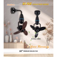 REZO Elise 3Blade 16 inches DC Remote Ceiling & Wall Fan Modern Design