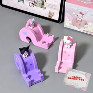 Genuine Wolf Bowang Sanrio Family Slide Slide Phone Holder Ornaments Hello Kitty Kuromi Melody Merch