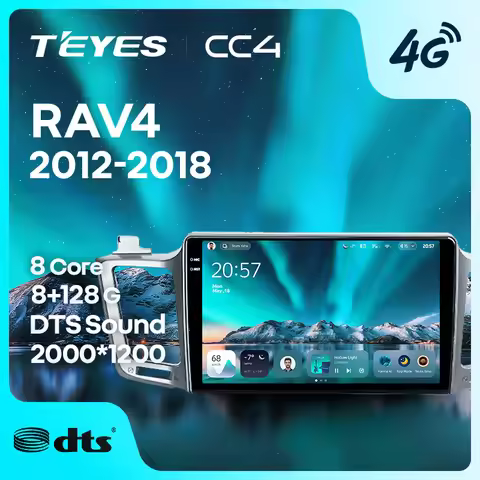 TEYES CC4 For Toyota RAV4 4 XA40 5 XA50 2012 - 2018 CarPlay Android Auto 2DIN Car headunit Autoradio