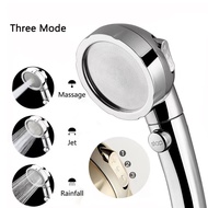 300% High Pressure with ON/Off Pause Switch Showerhead Handheld Shower Head 3-Settings Water Saving