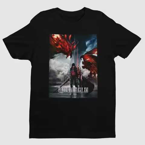Final Fantasy XVI Key Art Premium Unisex T-shirt | Gifts for FF JRPG Gamers Fans