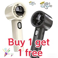 Portable Handheld Turbo Fan with LED Display and 100 Speed Levels