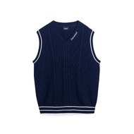 CARNIVAL CNVKN001NA CABLE KNIT VEST NAVY
