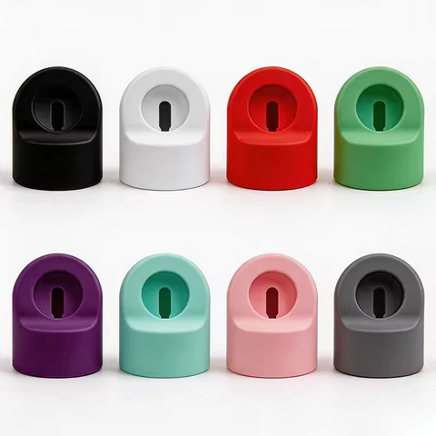Durable Silicone Apple Watch Stand Compatible with Series 8 SE2 7 6 SE 4 3 Nightstand Mode Multiple 