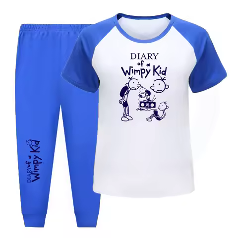 Kids Diary Of A Wimpy Kid World Book Day Pajama Sets Boys Long Sleeve Pyjamas Children's Sets GirlsS