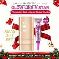 Ellen Ella Concealer Foundation Stick With Brush Flawless Make Up Base Primer Waterproof