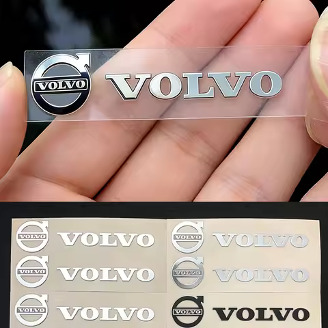 Car Logo Sticker 3D Metal Decal For Volvo XC60 XC40 V60 V40 XC90 XC70 V50 S60 V70 S90 AWD S80 T6 V90