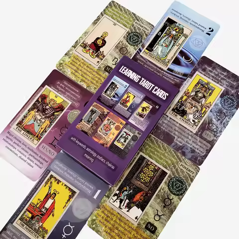Learning Tarot With Meaning On It Decks 10.3x6cm High Quality 78pcs Cards Divination Board Games Par
