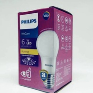 PHILIPS 6 WATT YELLOW LED BULB PHILIPS 6 WATT LED BULB YELLOW COLOR