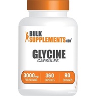 BulkSupplements.com Glycine Capsules - Glycine Supplements, Amino Acid Supplement - Gluten Free, 4 C