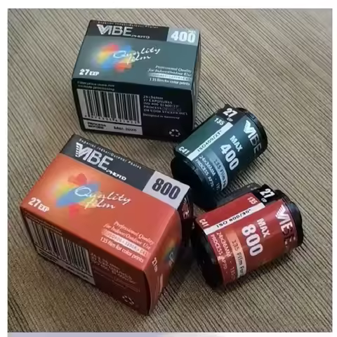 VIBE Max 400/ 800 Color Film ISO 400 135 35MM Negative Film 27EXP 1/2/3/4/5 Roll for Kodak M35 H35 F