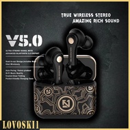 [Lovoski1] Earbuds, 5.0 Earbuds with Charging Case Stereo TWS True Earbuds with Mic IPX5 Earphones