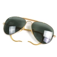 品相極佳的Ray-Ban復古 Bausch & Lomb 飛行員淚滴形太陽眼鏡，金色，尺寸 58□14，男士款。