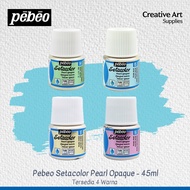 Pebeo Setacolor Pearl Opaque Textile Fabric Paint For Fabric Paint 45ml
