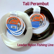 TALI PERAMBUT TALI PANCING WHITE & COLOURFULL BRAND FISHERMAN TALI TANGSI LEADER NYLON FISHING LINE