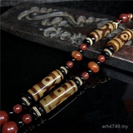 Chalcedony Necklace Dzi Bead Accessories Pendant Eye 3 Eye Agate Wholesale 9 Dzi Beads Men Women Nat