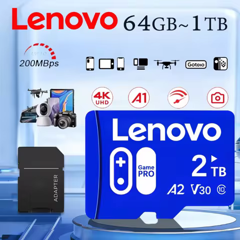 Lenovo Original SD Memory Card 2TB 1TB Mini Micro SD Card 512GB 256GB Micro Tarjeta SD Cards 128GB F