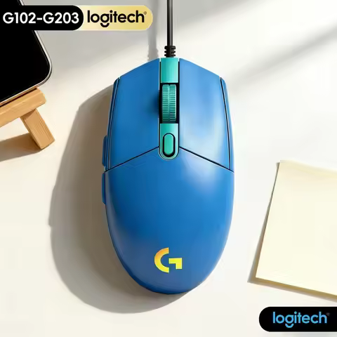 G102 Logitech G203 Computer Mouse, Gaming Mouse With Dynamic RGB, Adjustable DPI Settings, Comfort G