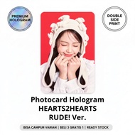 Jo's Market Photocard Hologram Hearts2Hearts RUDE Ver. H2H S2U Unofficial Lomocard