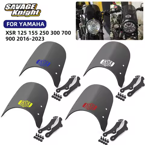 Windshield Windscreen For YAMAHA XSR 125 155 250 300 700 900 Motorcycle Accessories Wind Deflectors 