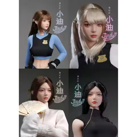 I8TOYS I8-C010 1/6th Scale Judy head sculpture and costume set