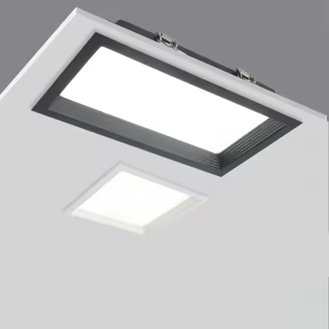 1PCS Square Lamp, Rectangular Tube Lamp, Embedded LED Ultra-Thin Perforated Light, Ceiling Light 12W