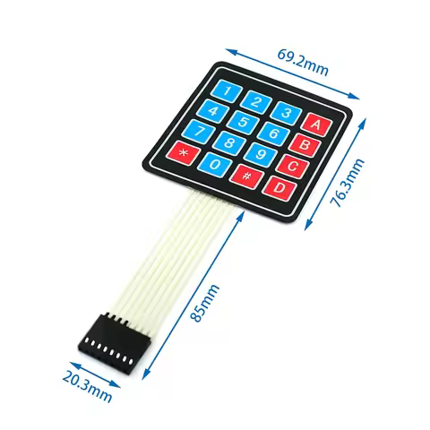 1-10pcs 3*4 4*4 Matrix Array/Matrix Keyboard 16 Key Membrane Switch Keypad for arduino 3x4 4x4
