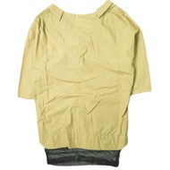 TOGA PULLA 日本製造 網紗疊層襯衫裙 TP21-FH217 2 卡其色洋裝上衣 [二手] [TOGA PULLA ]