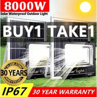 2PC 8000W Lampu solar light Solar Flood Light sensor Outdoor Waterproof IP67 solar power light Solar