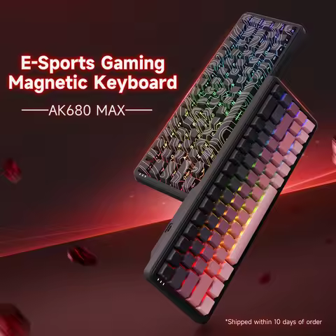 AJAZZ Volume King Series AK680MAX Magnetic Axis Keyboard RT Adjustable 0.01 Game E-sports Web/APP Du