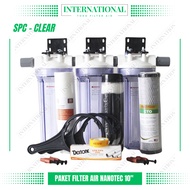 Filter Air Sumur Bor / Filter Air Zat Besi / Kuning Berkarat / Paket Filter 3 Tahap SPC - KINNOYAMA
