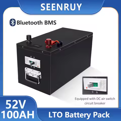 22S 48V 52v 100AH LTO rechargeable 48V 100Ah Lithium titanate battery for RV EV autocaravans Solar s