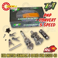ESR LC 4S GEARBOX 5 SPEED GEAR BOX RED LEO YAMAHA LC135 4 SPEED