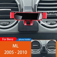 【Lumory】 Car Mobile Phone Holder For Mercedes Benz ML W164 ML350 2005-2010 Degree Rotating GPS Speci