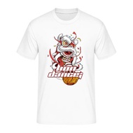 Lion Dance Chinese New Year Men T-Shirt DTG Printing Logo DTG-008