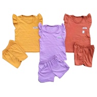 [[Can Choose Color]] Girls Clothes Suits 0-4 Years Old | Little Q Plain | Zulan Shop