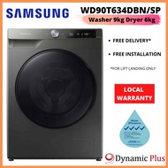 Samsung WD90T634DBN/SP EcoBubble™ Front Load Washer cum Dryer 9kg/6kg (4 Ticks)